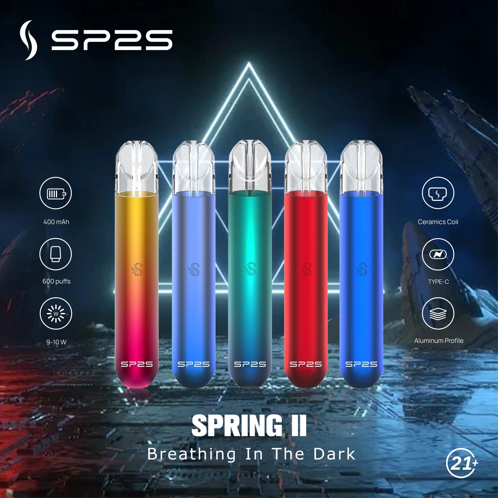 SP2S一代主機|經典入門款電子煙主機・穩定輸出・多色可選